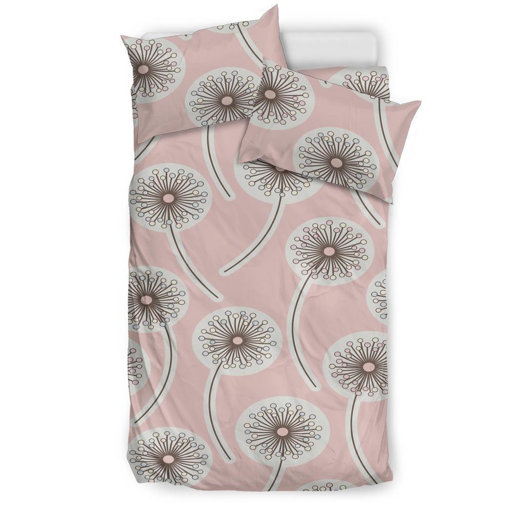 Dandelion Pattern Print Duvet Cover Bedding Set-grizzshop