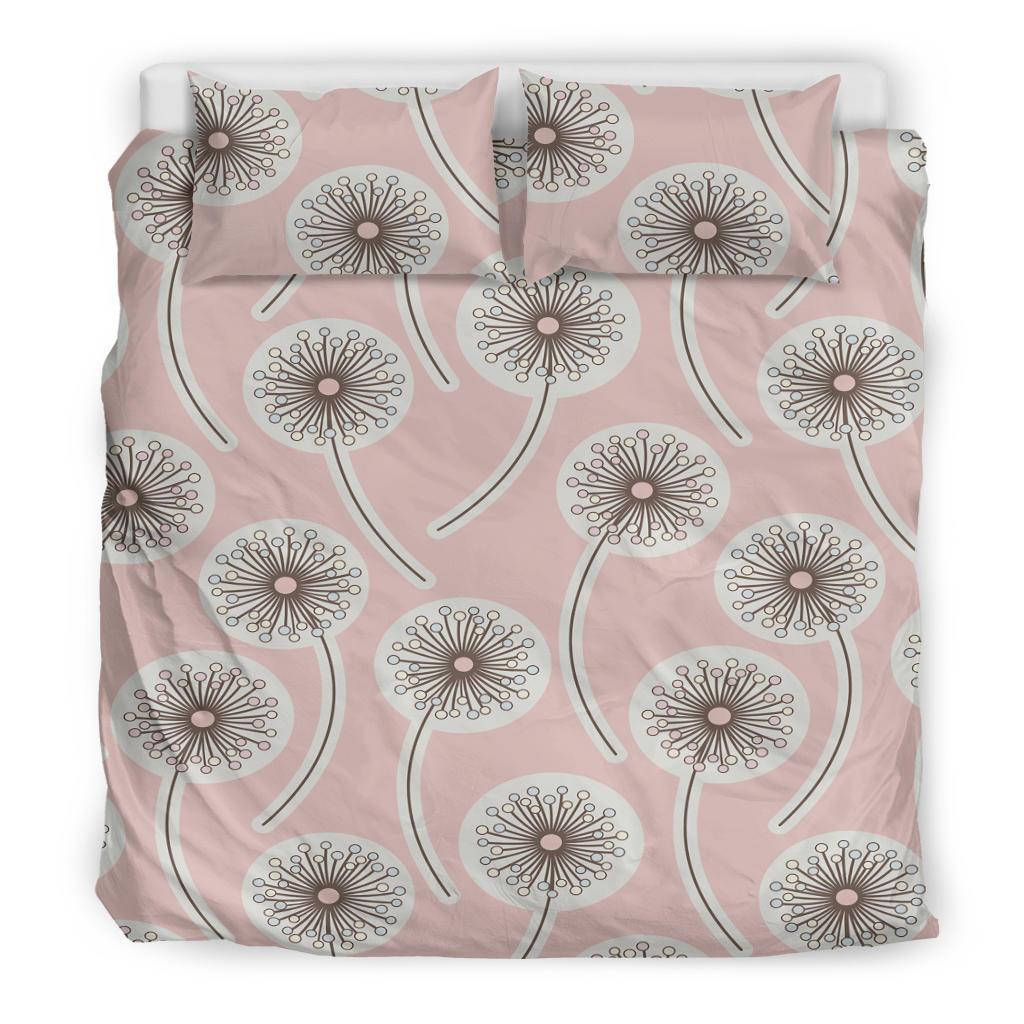 Dandelion Pattern Print Duvet Cover Bedding Set-grizzshop