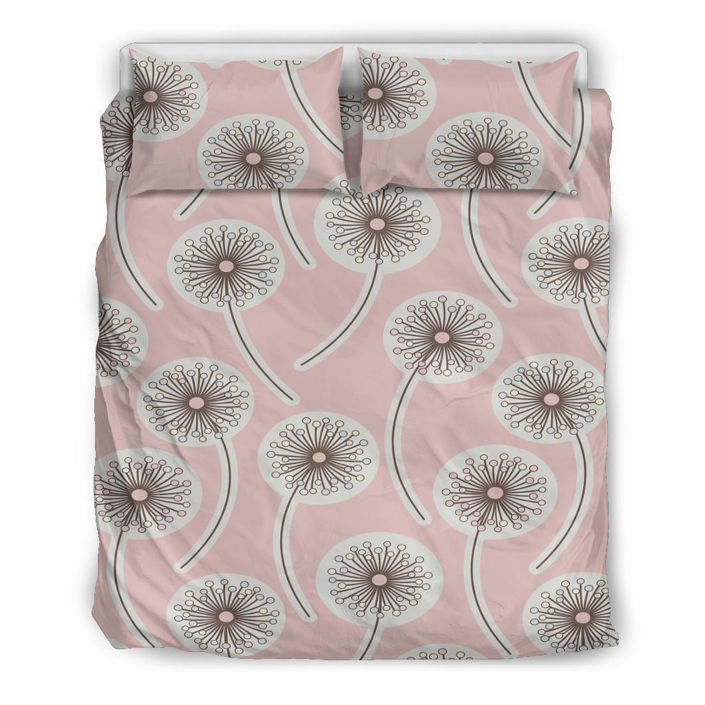 Dandelion Pattern Print Duvet Cover Bedding Set-grizzshop