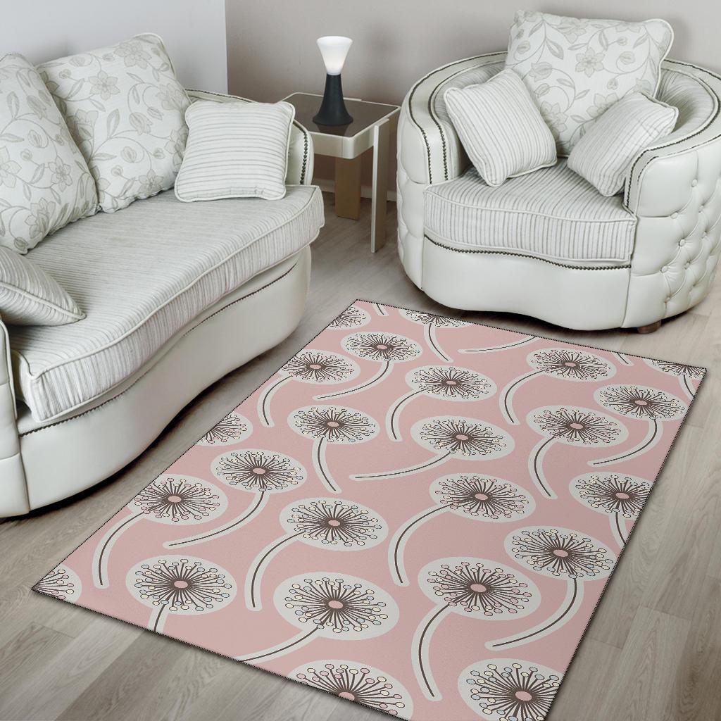 Dandelion Pattern Print Floor Mat-grizzshop