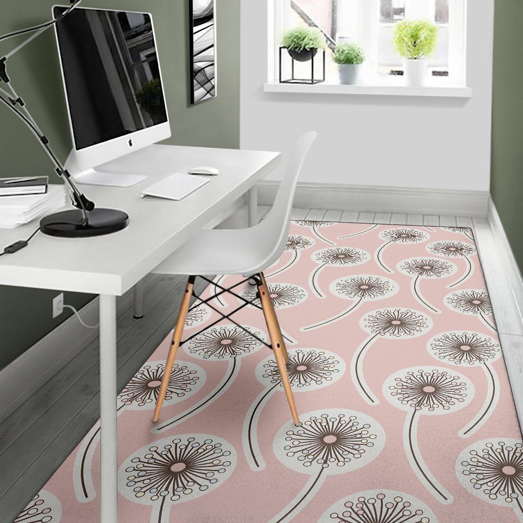 Dandelion Pattern Print Floor Mat-grizzshop