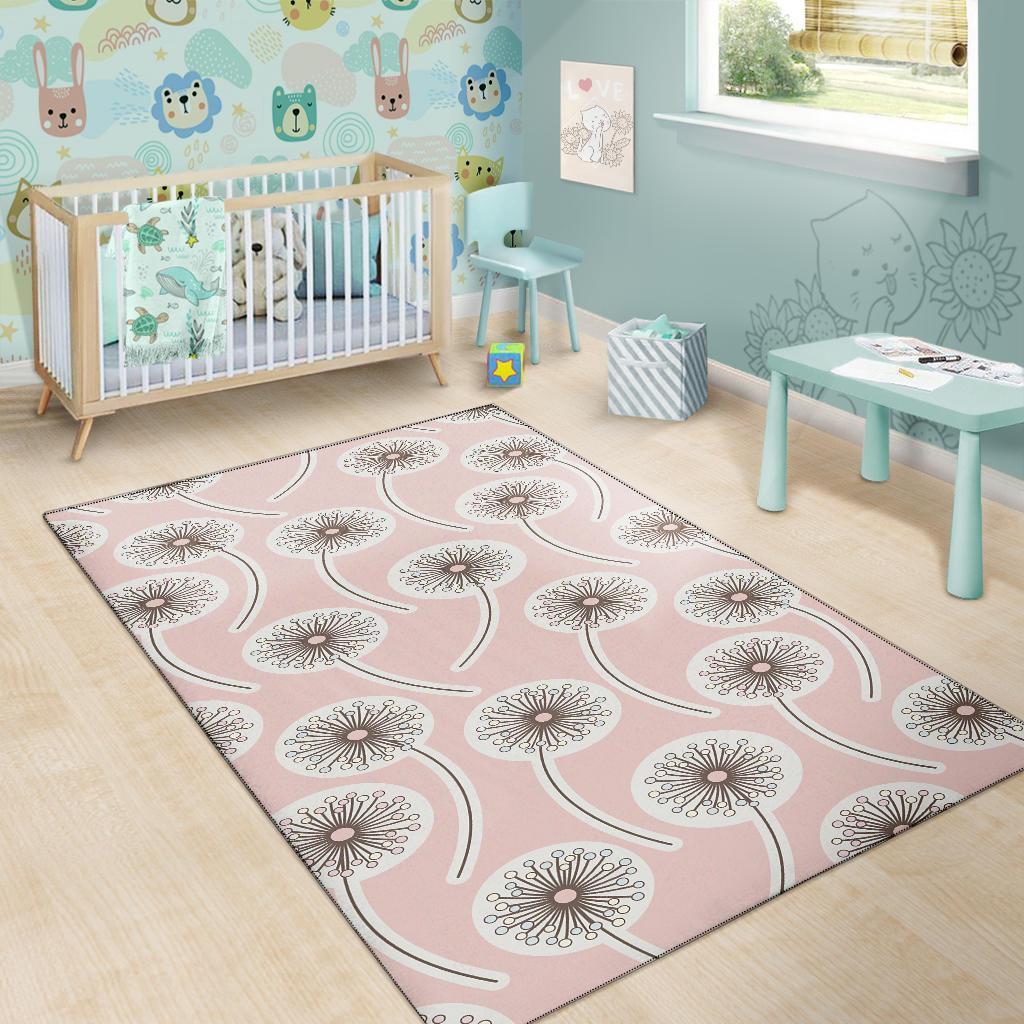 Dandelion Pattern Print Floor Mat-grizzshop