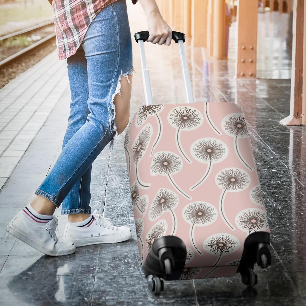 Dandelion Pattern Print Luggage Cover Protector-grizzshop