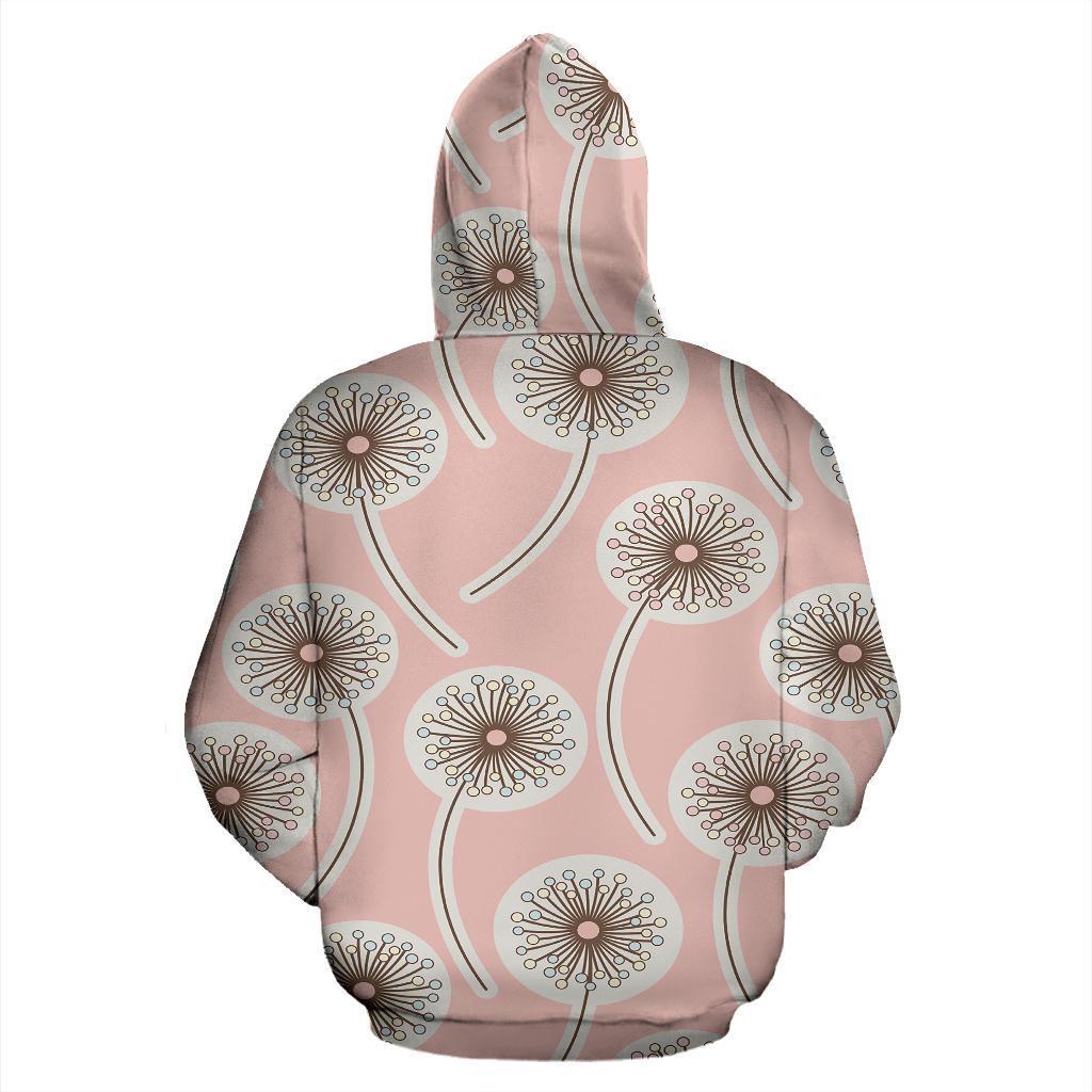 Dandelion Pattern Print Men Women Pullover Hoodie-grizzshop