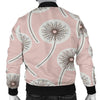 Dandelion Pattern Print Men's Bomber Jacket-grizzshop