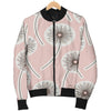 Dandelion Pattern Print Men's Bomber Jacket-grizzshop