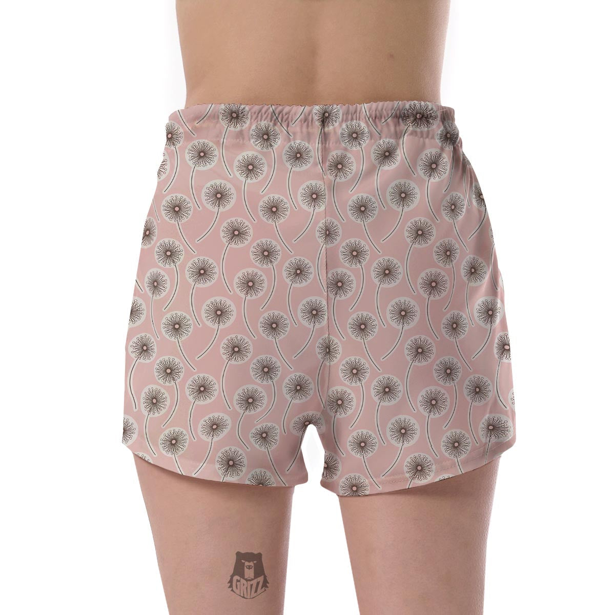 Dandelion Pattern Print Women's Shorts-grizzshop