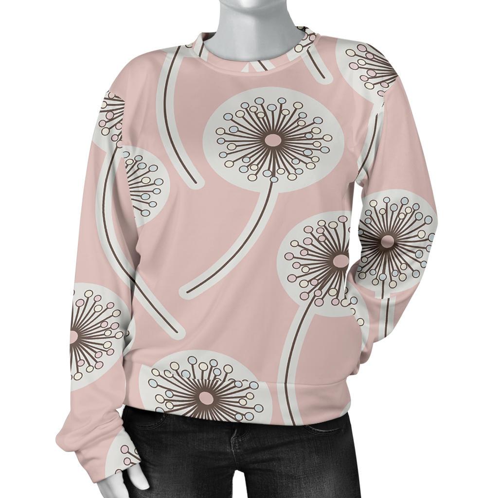 Dandelion Pattern Print Women's Sweatshirt-grizzshop