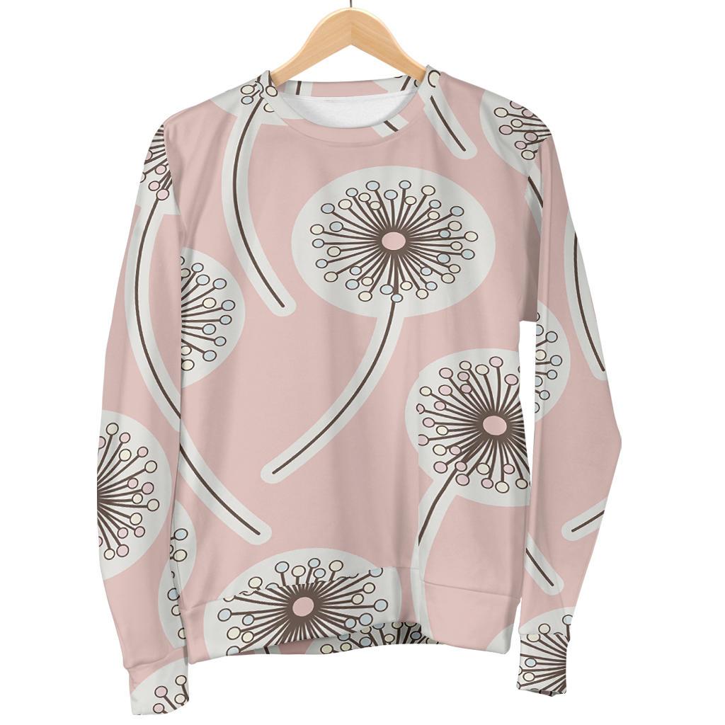 Dandelion Pattern Print Women's Sweatshirt-grizzshop