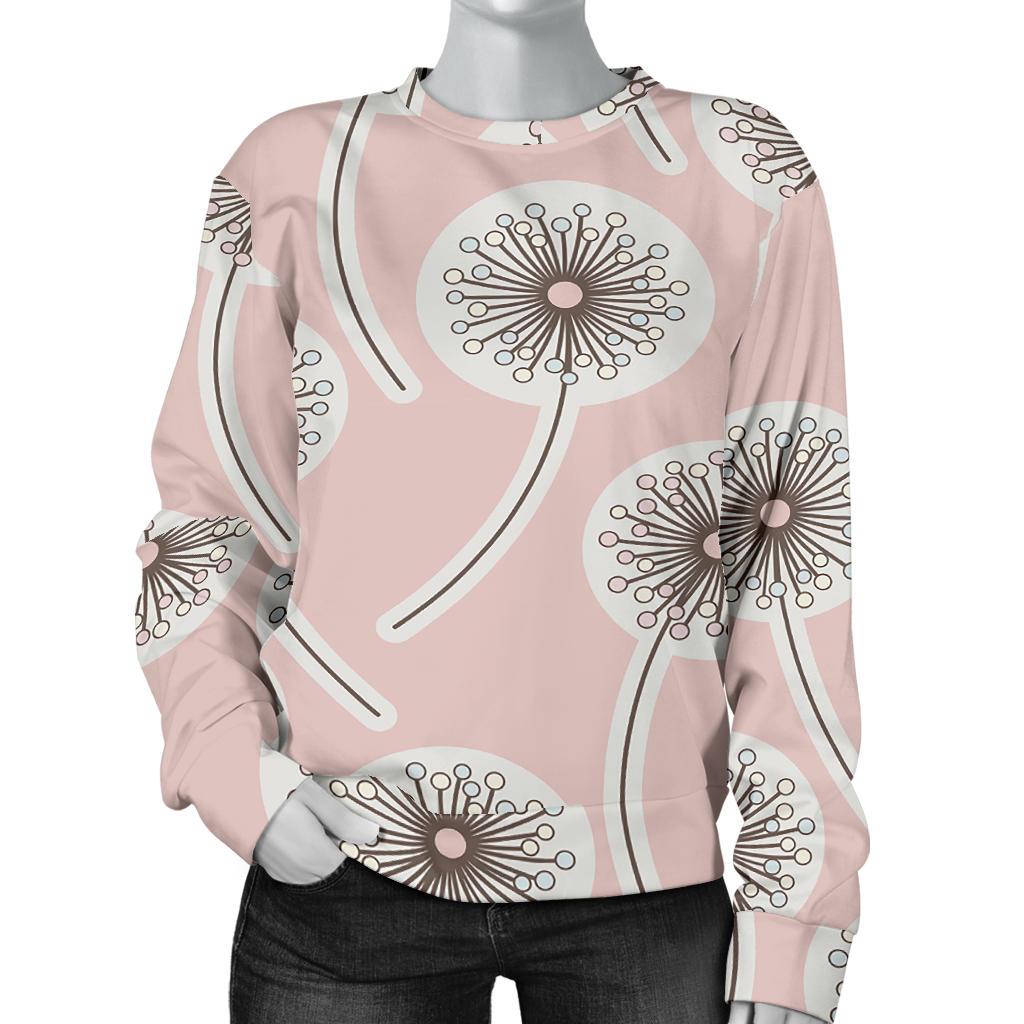 Dandelion Pattern Print Women's Sweatshirt-grizzshop