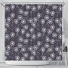 Dandelion Print Pattern Bathroom Shower Curtain-grizzshop