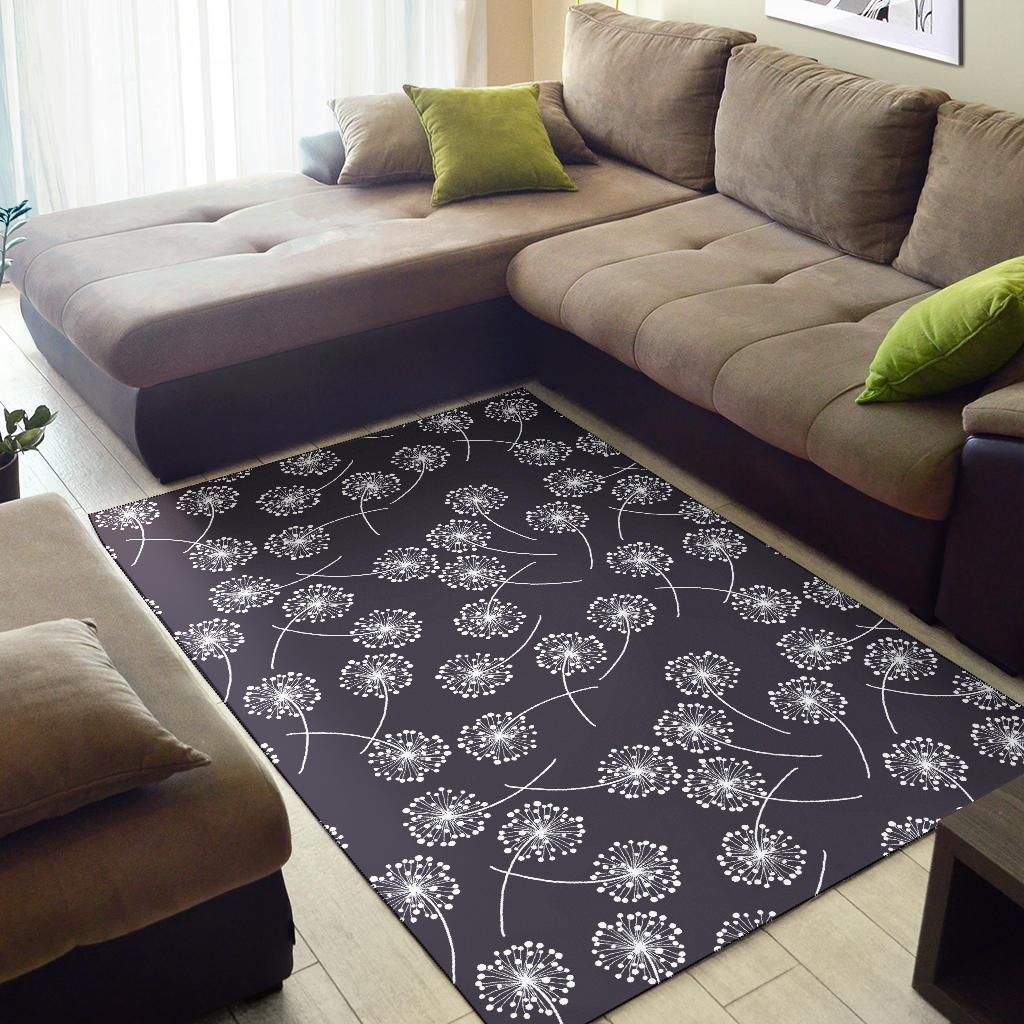 Dandelion Print Pattern Floor Mat-grizzshop