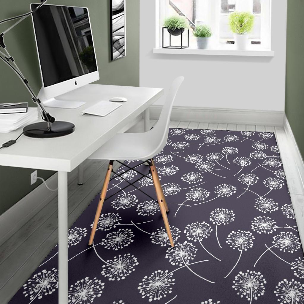 Dandelion Print Pattern Floor Mat-grizzshop