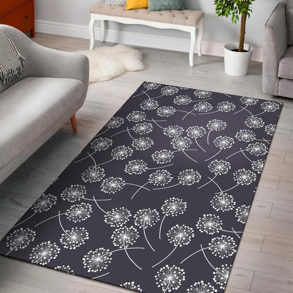 Dandelion Print Pattern Floor Mat-grizzshop