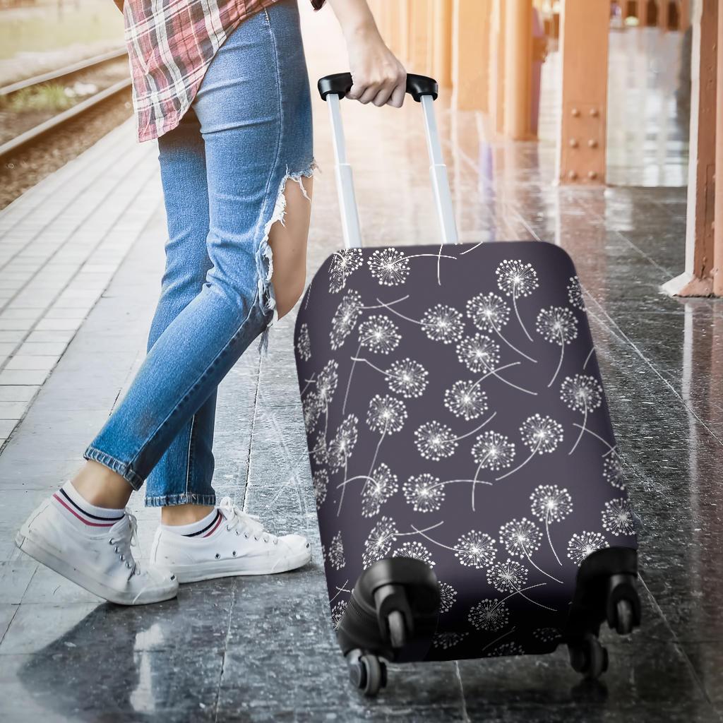 Dandelion Print Pattern Luggage Cover Protector-grizzshop