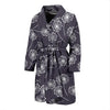 Dandelion Print Pattern Men Long Robe-grizzshop