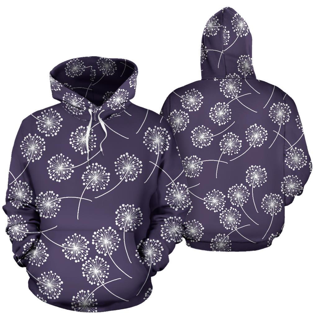 Dandelion Print Pattern Men Women Pullover Hoodie-grizzshop