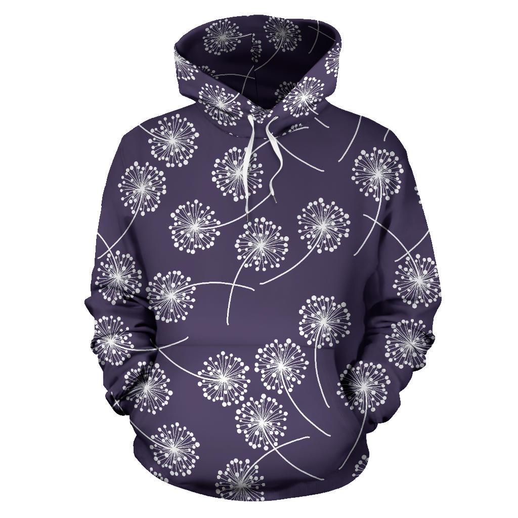 Dandelion Print Pattern Men Women Pullover Hoodie-grizzshop