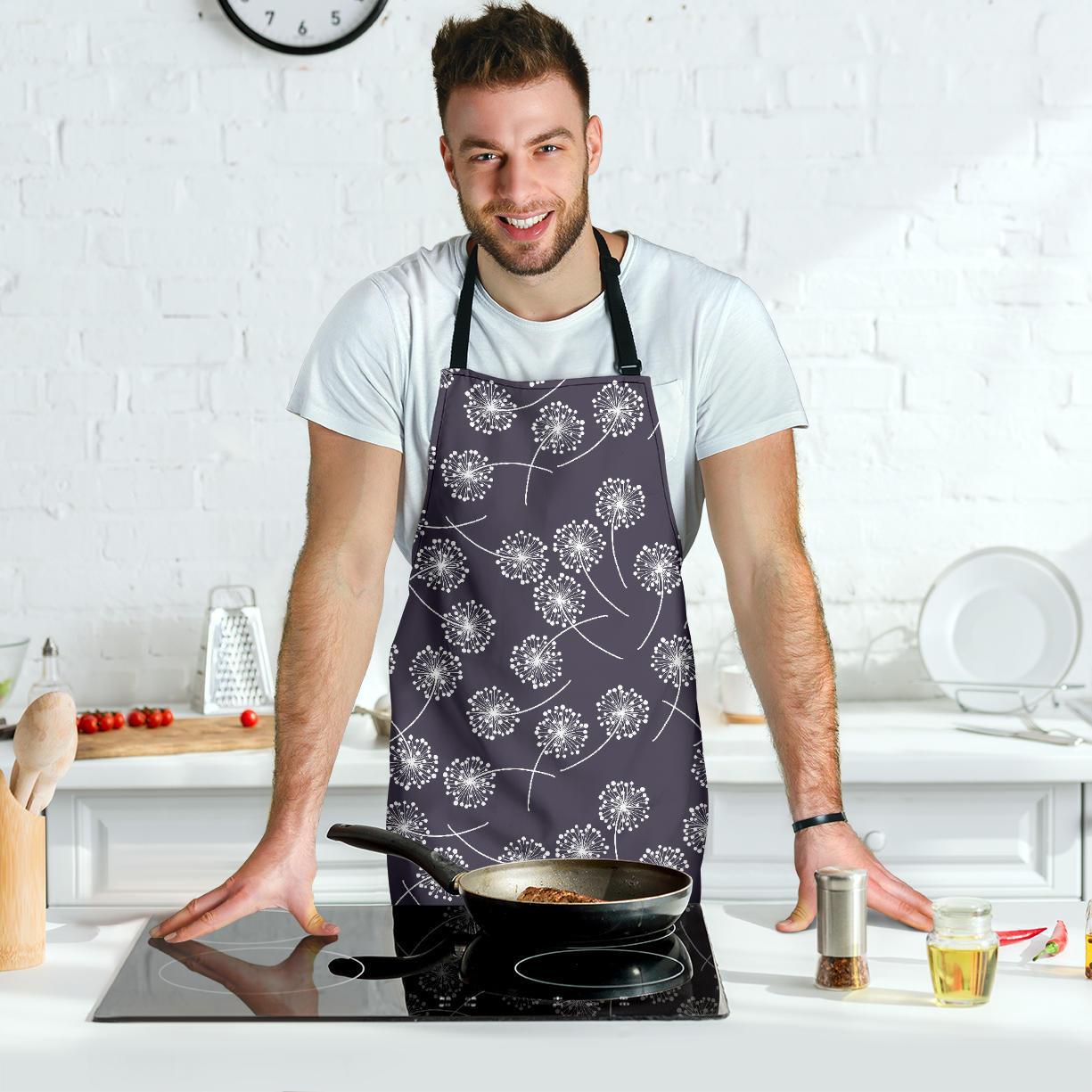 Dandelion Print Pattern Men's Apron-grizzshop