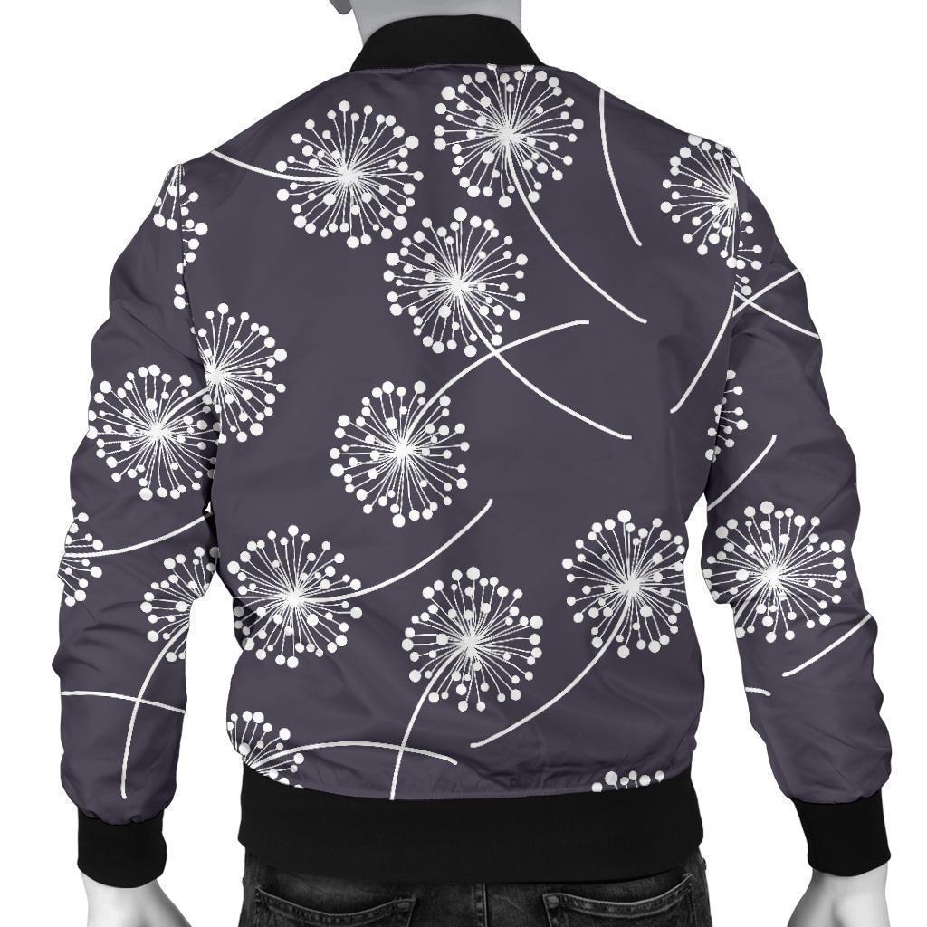 Dandelion Print Pattern Men's Bomber Jacket-grizzshop