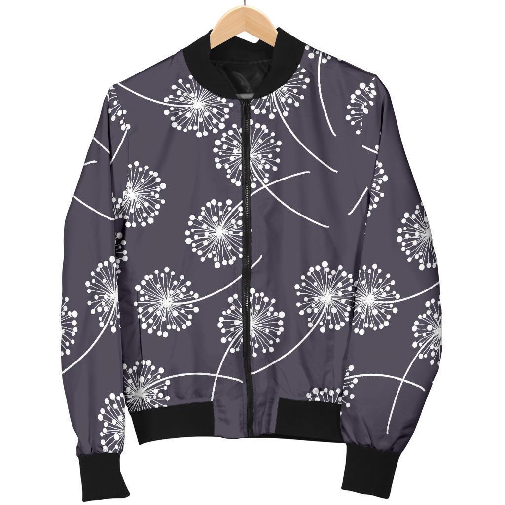 Dandelion Print Pattern Men's Bomber Jacket-grizzshop