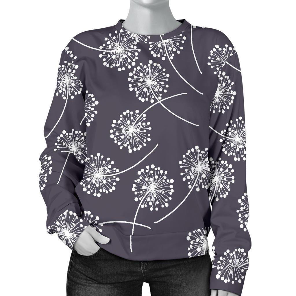 Dandelion Print Pattern Women's Sweatshirt-grizzshop