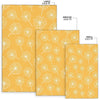 Dandelion Yellow Pattern Print Floor Mat-grizzshop