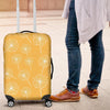 Dandelion Yellow Pattern Print Luggage Cover Protector-grizzshop