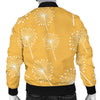 Dandelion Yellow Pattern Print Men's Bomber Jacket-grizzshop