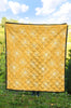 Dandelion Yellow Pattern Print Quilt-grizzshop