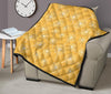 Dandelion Yellow Pattern Print Quilt-grizzshop