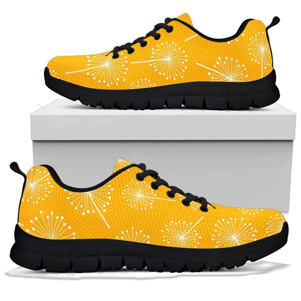 Dandelion Yellow Pattern Print Sneaker Shoes For Men Women-grizzshop