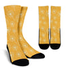 Dandelion Yellow Pattern Print Unisex Crew Socks-grizzshop