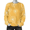 Dandelion Yellow Pattern Print Women's Sweatshirt-grizzshop