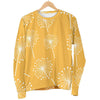 Dandelion Yellow Pattern Print Women's Sweatshirt-grizzshop