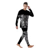 Dark Angel Of Death Print Men's Pajamas-grizzshop