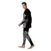 Dark Angel Of Death Print Men's Pajamas-grizzshop