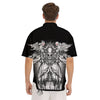 Dark Angel Of Death Print Men's Short Sleeve Shirts-grizzshop