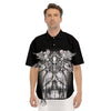 Dark Angel Of Death Print Men's Short Sleeve Shirts-grizzshop