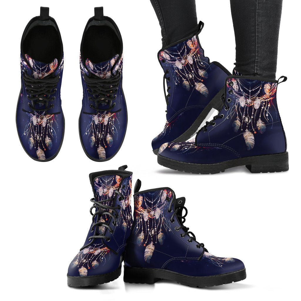 Dark Dreamcatcher Women's Leather Boots-grizzshop