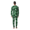 Dark Green Camo And Camouflage Print Men's Pajamas-grizzshop