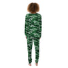 Dark Green Camo And Camouflage Print Women's Pajamas-grizzshop