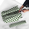 Dark Green Checkered Flag Print Umbrella-grizzshop