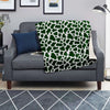 Dark Green Cow Print Pattern Blanket-grizzshop