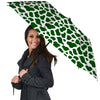 Dark Green Cow Print Pattern Umbrella-grizzshop