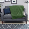 Dark Green Glitter Texture Print Blanket-grizzshop