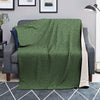 Dark Green Glitter Texture Print Blanket-grizzshop