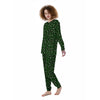 Dark Green Leopard Print Pattern Women's Pajamas-grizzshop