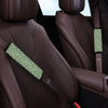 Dark Green Paisley Bandana Print Car Seat Belt Cover-grizzshop