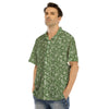 Dark Green Paisley Bandana Print Men’s Hawaiian Shirt-grizzshop